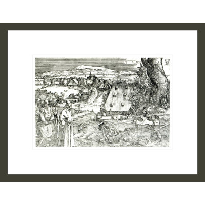«Landscape with Cannon» par Albrecht Dürer, impression giclée sur cadre