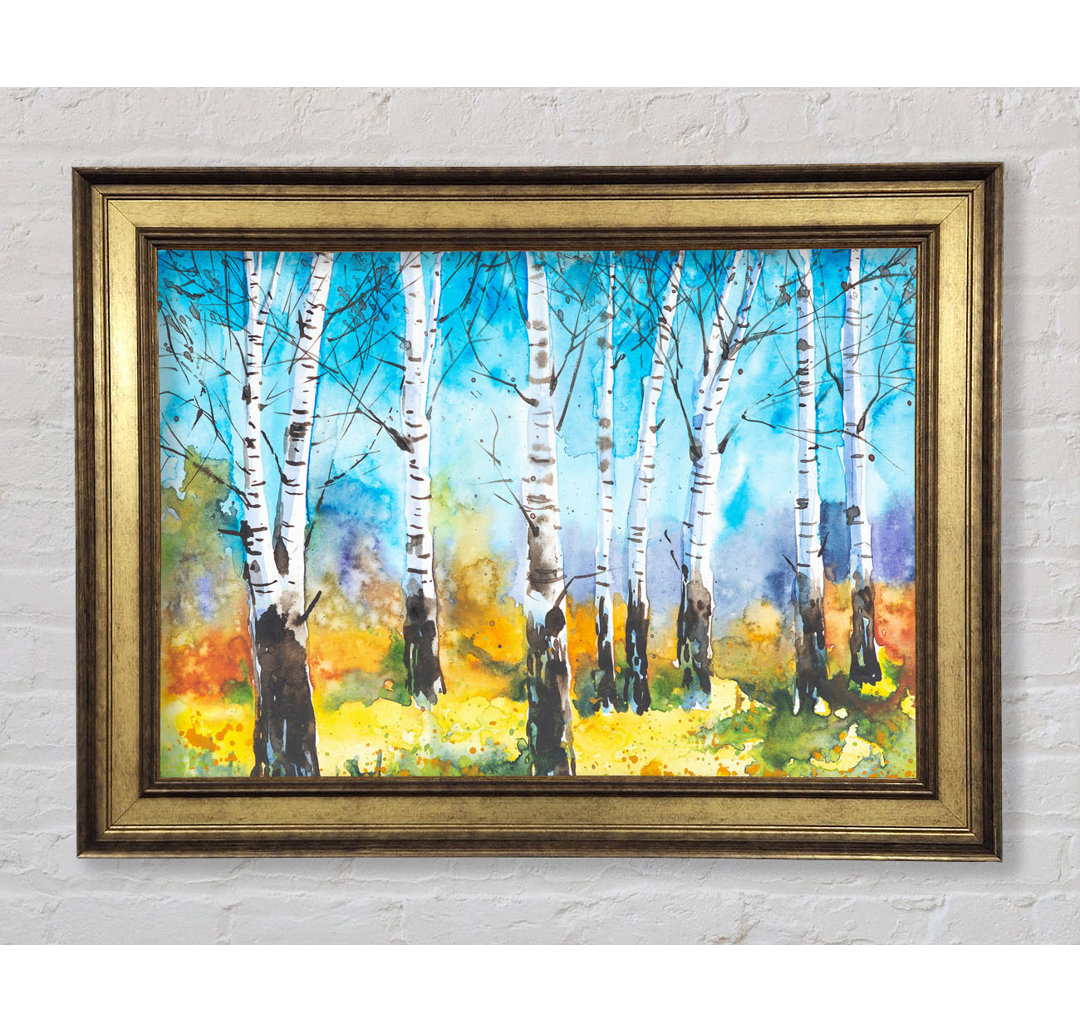 The Beautiful Birch Trees - Einzelne Bilderrahmen Kunstdrucke