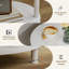 Table de bout ronde Ladonta, 3 tablettes de rangement à 3 niveaux (ensemble de 2)-1819624394-1819624395-1871781527