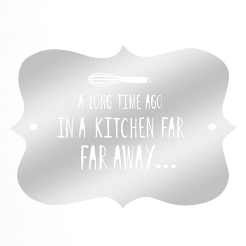 Wall Decal, Shiny Silver, Large