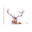 Red Stag by Becksy - Wrapped Canvas Print-1044441156-1020754008