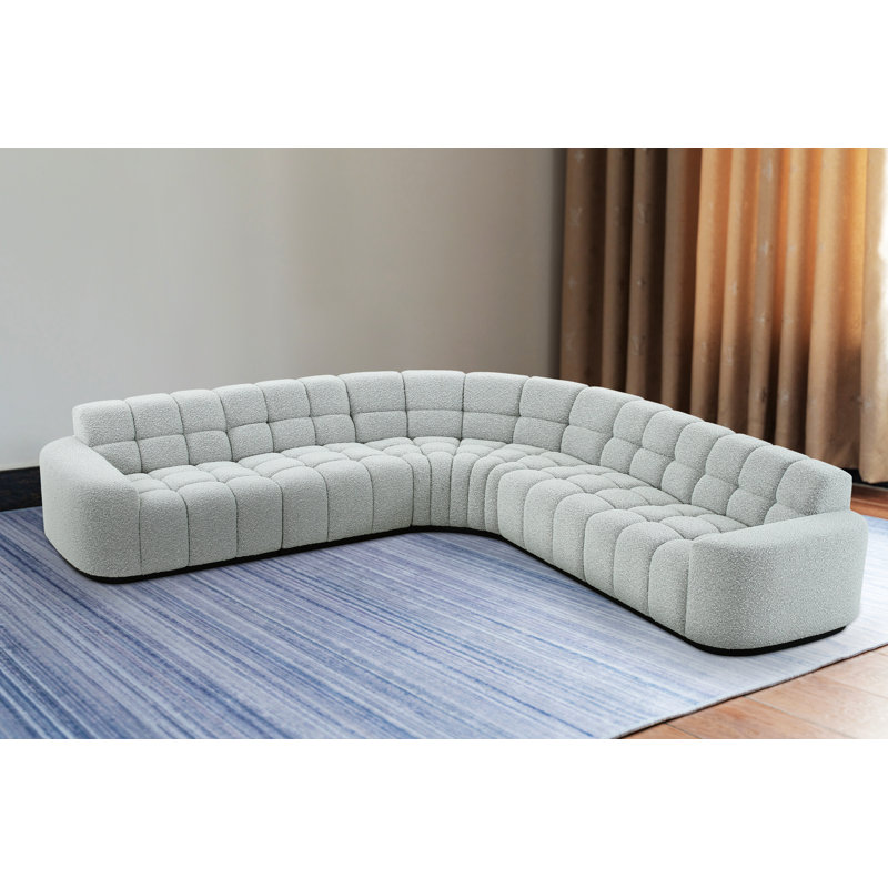 Canapé courbé Farny, H 31 po x l 118 po x P 118 po