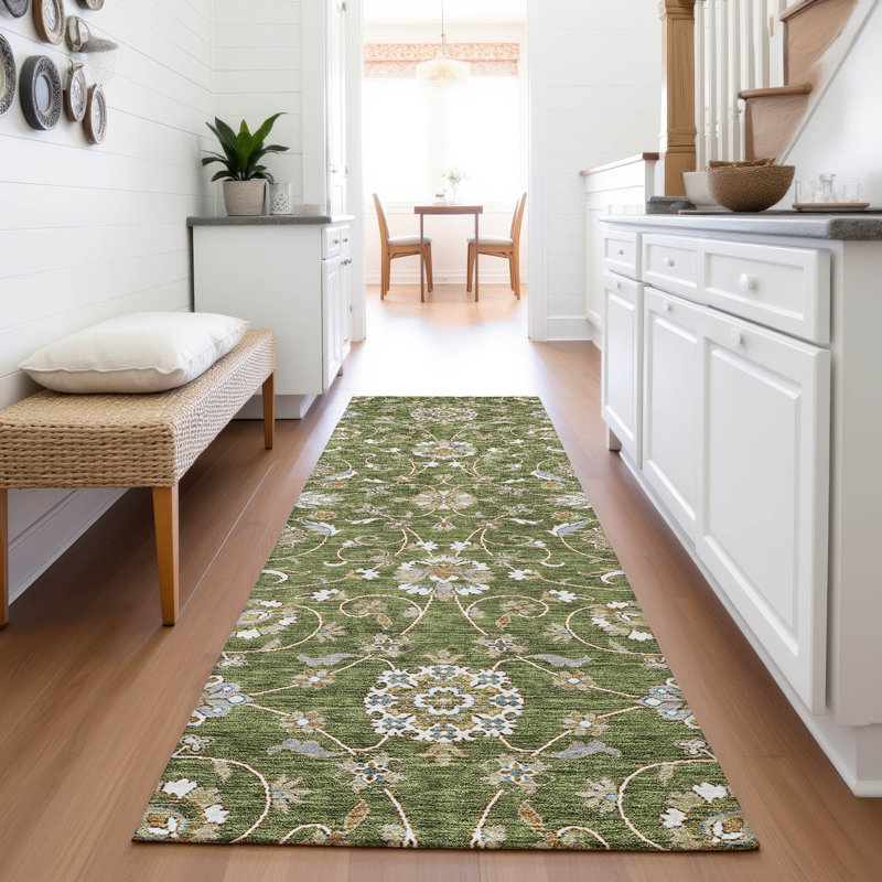 Premium Machine Washable Gurubaksh AMF1149 Moroccan Rug, Runner 2'3" x 7'6"