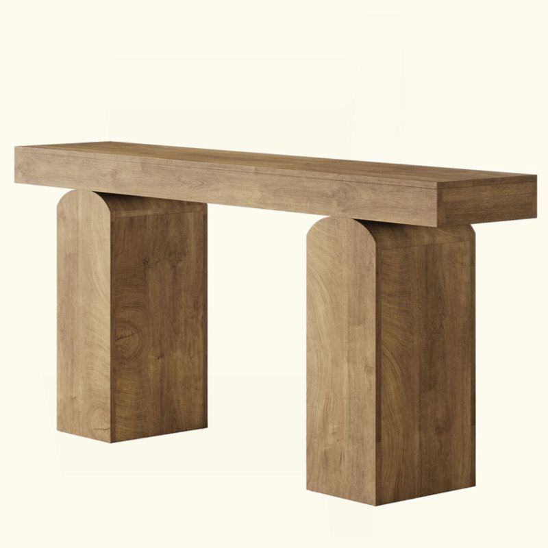 Side Table,Console Table,Entryway Table, Natural, Natural