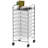 Black Heavy-Duty Metal Utility Cart With 8 Drawers - Rolling Storage Solution For Home And Office-1572231262