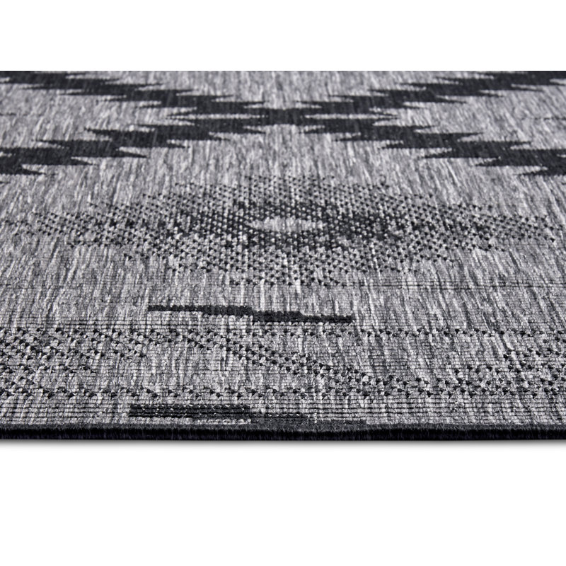 Malibu Woven Night Silver Rug, Rectangle 160 x 230cm