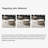 Circular microcrystalline stone coffee table set