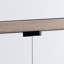 Buffet avec 4 tablettes Modernize Kitchen, blanc et taupe foncé