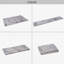 Tapis gris doré lavable 8 x 10 po antidérapant au design élégant gris doré