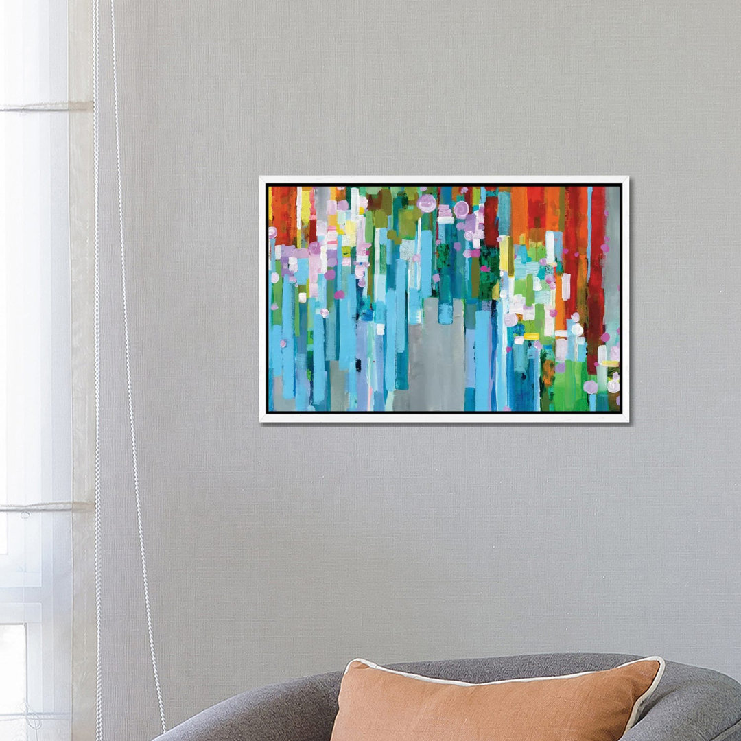 Rainbow Of Stripes In Zoom von Danhui Nai - Gallery-Wrapped Canvas Giclée on Canvas