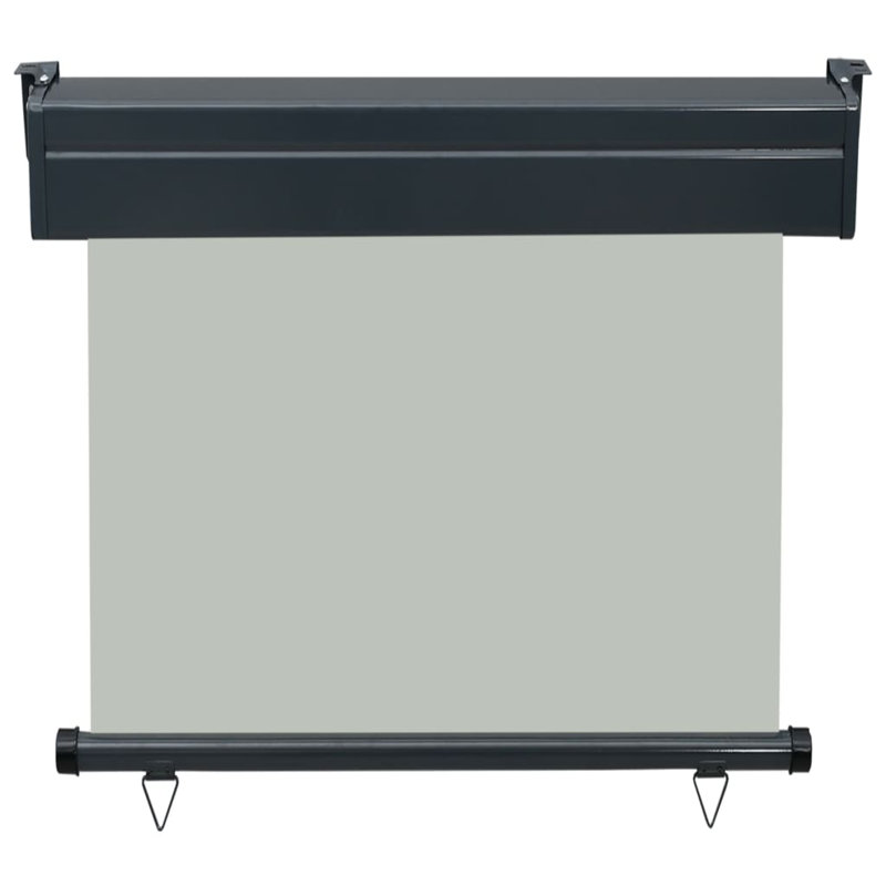 Ergin Balcony Side Awning, Grey, 250cm H x 85cm W