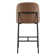 Angelick Upholstered Counter Stool with Metal Frame