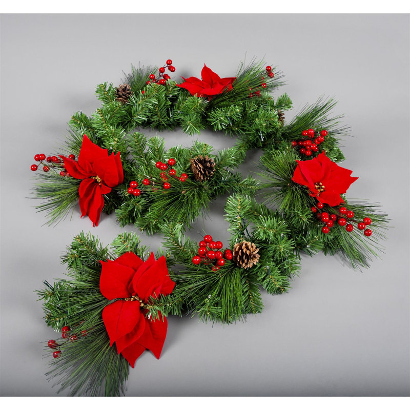 200cm Lighted Faux Garland with Lights
