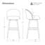 Tabouret de bar et de comptoir pivotant-893667920-892267280