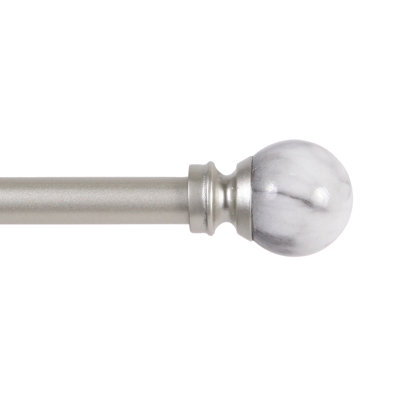 Kingstown Jillian 1/2-Inch Diameter Petite Café Decorative Window Curtain Rod