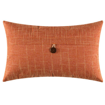 Buttons Cotton Blend Reversible Throw Pillow