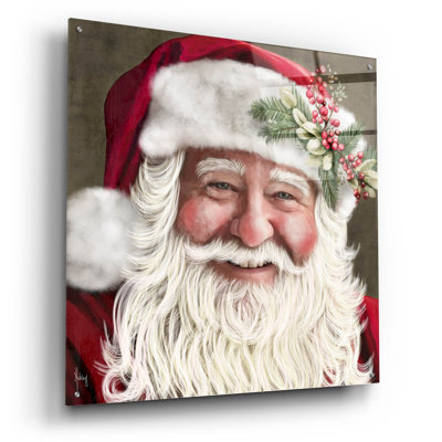 «Santa Claus» par Ashley Bradley, art mural en verre acrylique