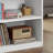 White Sturdy 3-Tier Bookcase, 2 Adjustable Shelves & 1 Fixed Shelf-717661360