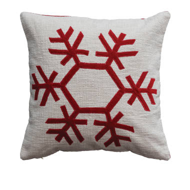 The Holiday Aisle® Ferris Embroidered Cotton Throw Pillow