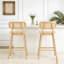 Tabouret de bar d'intérieur en bois-1848909101