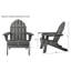Chaise Adirondack pliante Balboa en PEHD, simple-693012568