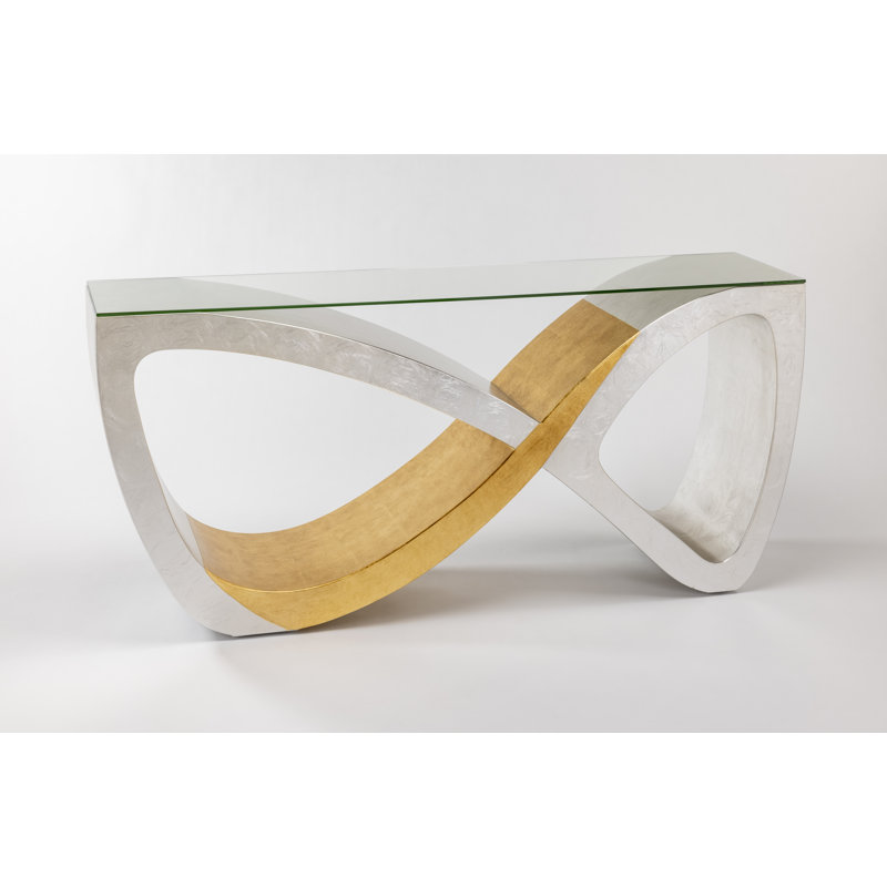 69'' W Glass Console Table