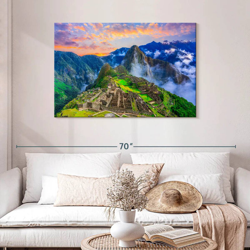 Lilie, ville inca, Machu Picchu, H 30 po x l 45 po