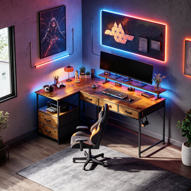 L-Shaped Computer Desk