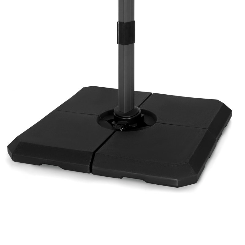 Freestanding plastic umbrella base with 317 lb. capacity