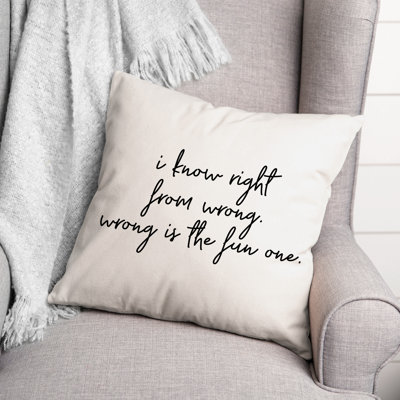 Coussin décoratif noir et blanc