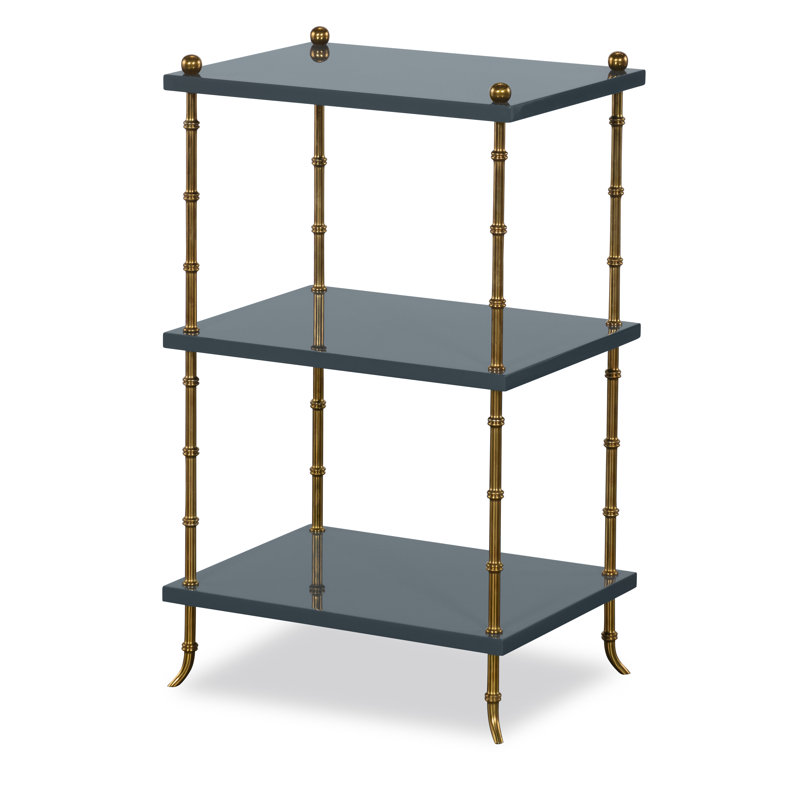 Hallings Brass End Table, Baltic