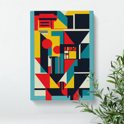Bauhaus Abstract Art No.4 - Wrapped Canvas Print