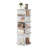 5 Tiers Rotating Shoe Rack Tower, 360° Spinning Shoe Rack, Revolving Storage Round Carousel Display, Freestanding Lazy Susan Organizer Display for Bedroom, Living Room, Entryway, Closet, White