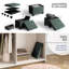 Banc repose-pieds en velours avec rangement amovible Nestl-132127316-132127323