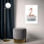«Bathaign Flamingo», peinture sur toile à cadre flottant-58869377-58869384-119891395
