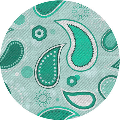 Tapis vert tissé à la machine