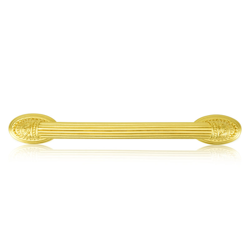 3-1/2" C TO C EMPIRE PUL; FLORENTINE  FINISH, Light Gold