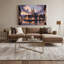 Art mural sur toile noire avec villes en Suisse-1844290307