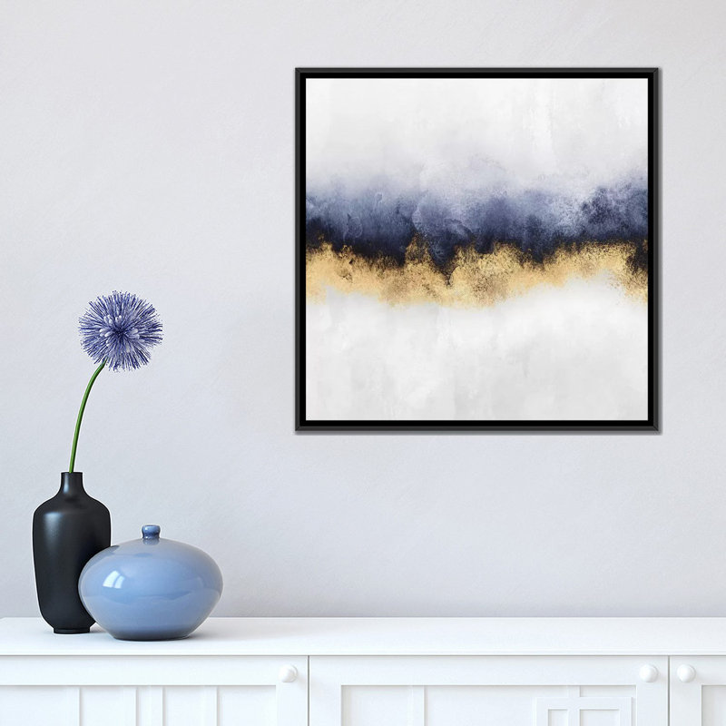 «Sky», reproduction sur toile, Toile avec cadre noir, Pas de tapis, H 18 po x l 18 po x P 1,5 po