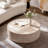 39.37" Round Coffee Table With Mars Pattern For Living Room, Modern Drum Circle Coffee Table For Living Room, No Need Assembly-1590915644