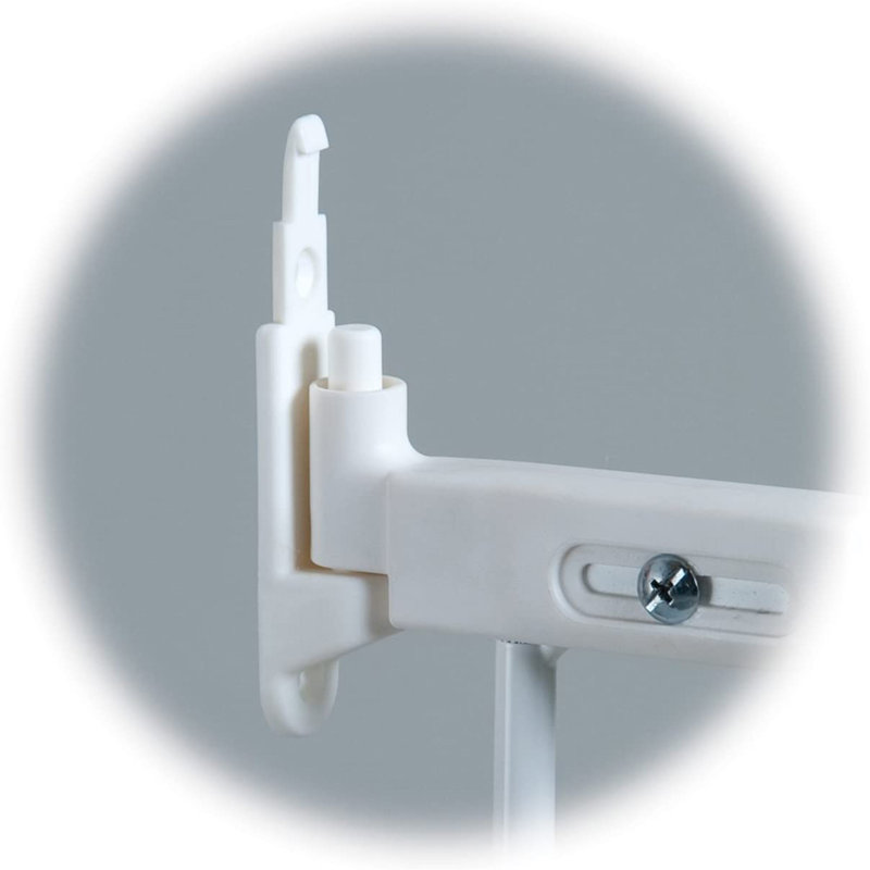 KidCo Angle Mount Safeway Stair Top Quick Release Baby Gate, 42.5x30.5 In, White