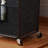 Black Tall Laundry Basket, 150L Large Capacity, Metal Frame With Wheels, Removable Inner Bag For Easy Use.