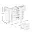 Îlot de cuisine avec support à épices, porte-serviettes et plateau de table en bois massif extensible - blanc-519017182