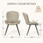 Chaise rembourrée avec pieds en métal-1742434445