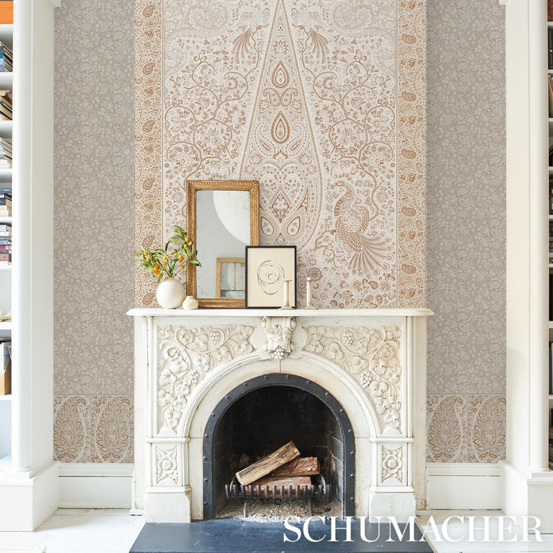 Colmery Paisley Panel Set, Parchment