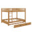 Queen Size Bunk Bed With Trundle-1166881654