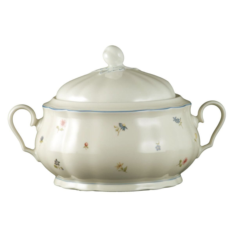Marieluise Ivory Scatter Flower Serving Bowl