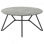 Cement And Gunmetal Round Top Coffee Table