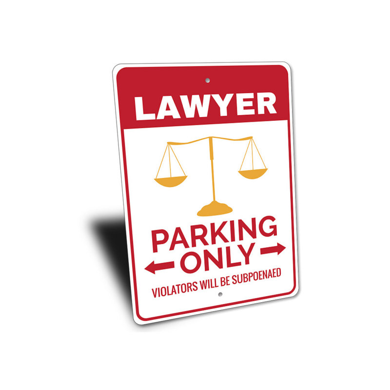 Panneau d'avocat en aluminium, H 14 po x l 10 po x P 0,04 po