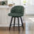 Elyan Swivel Upholstered Counter Stool with Metal Frame-110080582